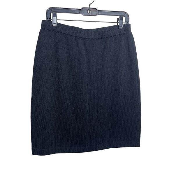 St. John Collection Black Knit Skirt Sz. 10 - Picture 1 of 4